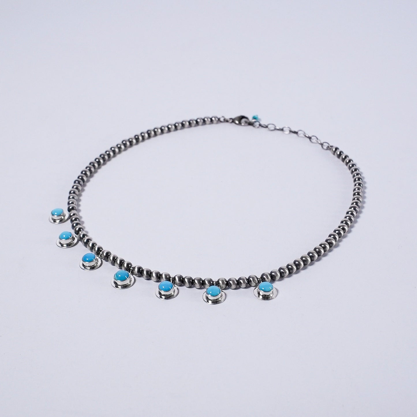 Turquoise Necklace Sleeping Beauty Navajo Pearl
