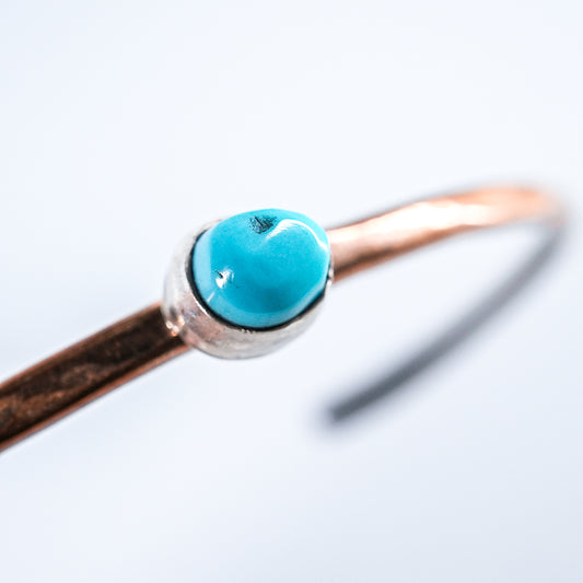 Turquoise Bangle Sleeping Beauty Navajo copper