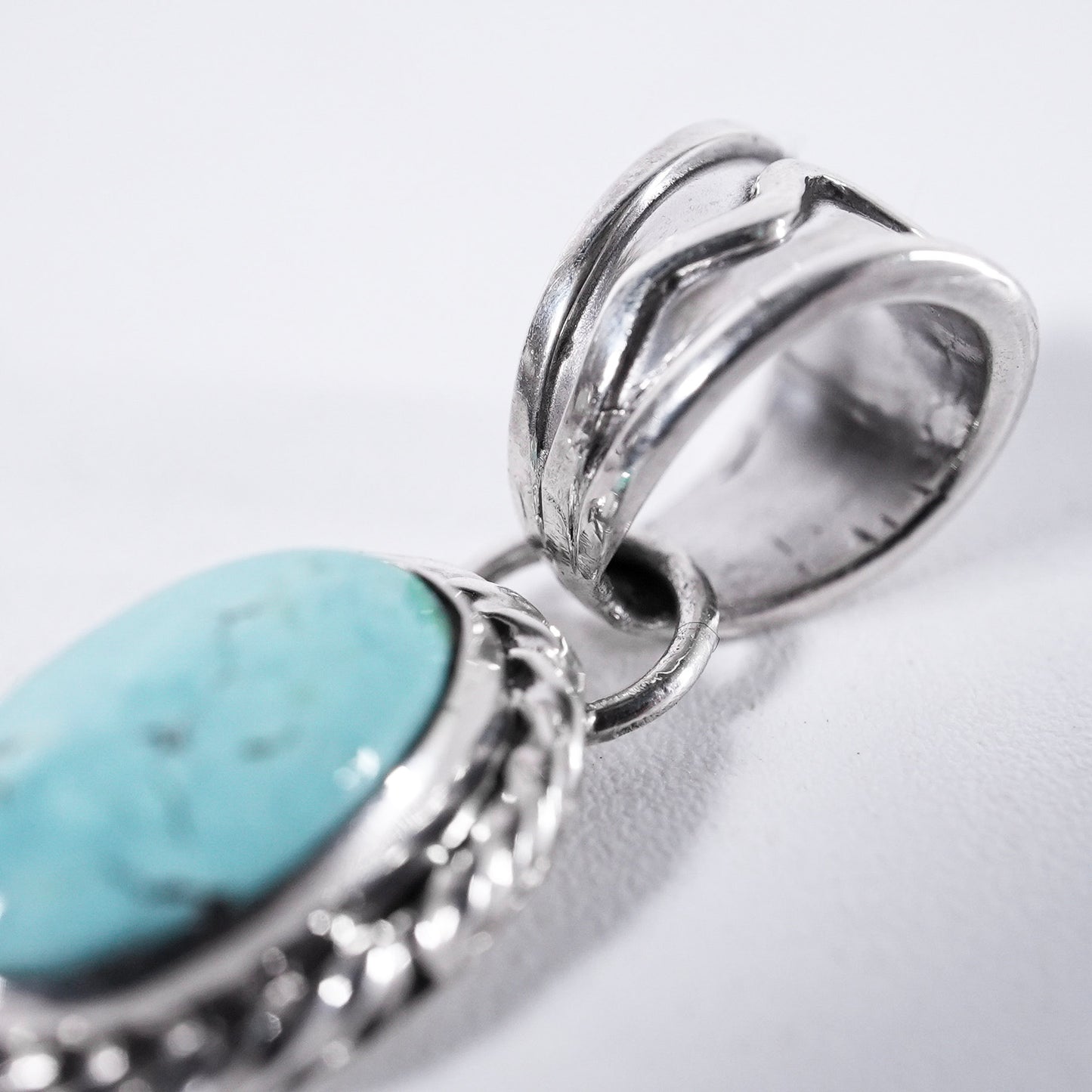 Turquoise Pendant Top Kingman Navajo