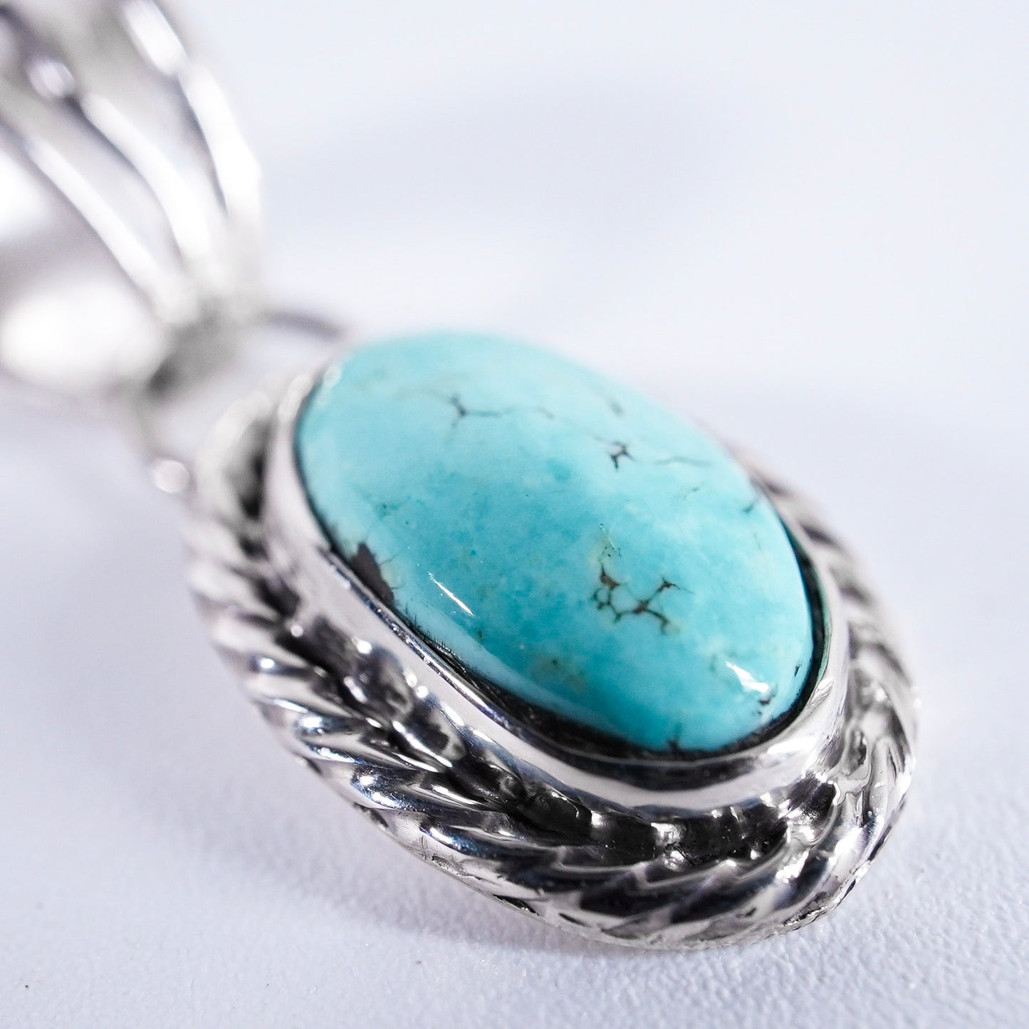 Turquoise Pendant Top Kingman Navajo