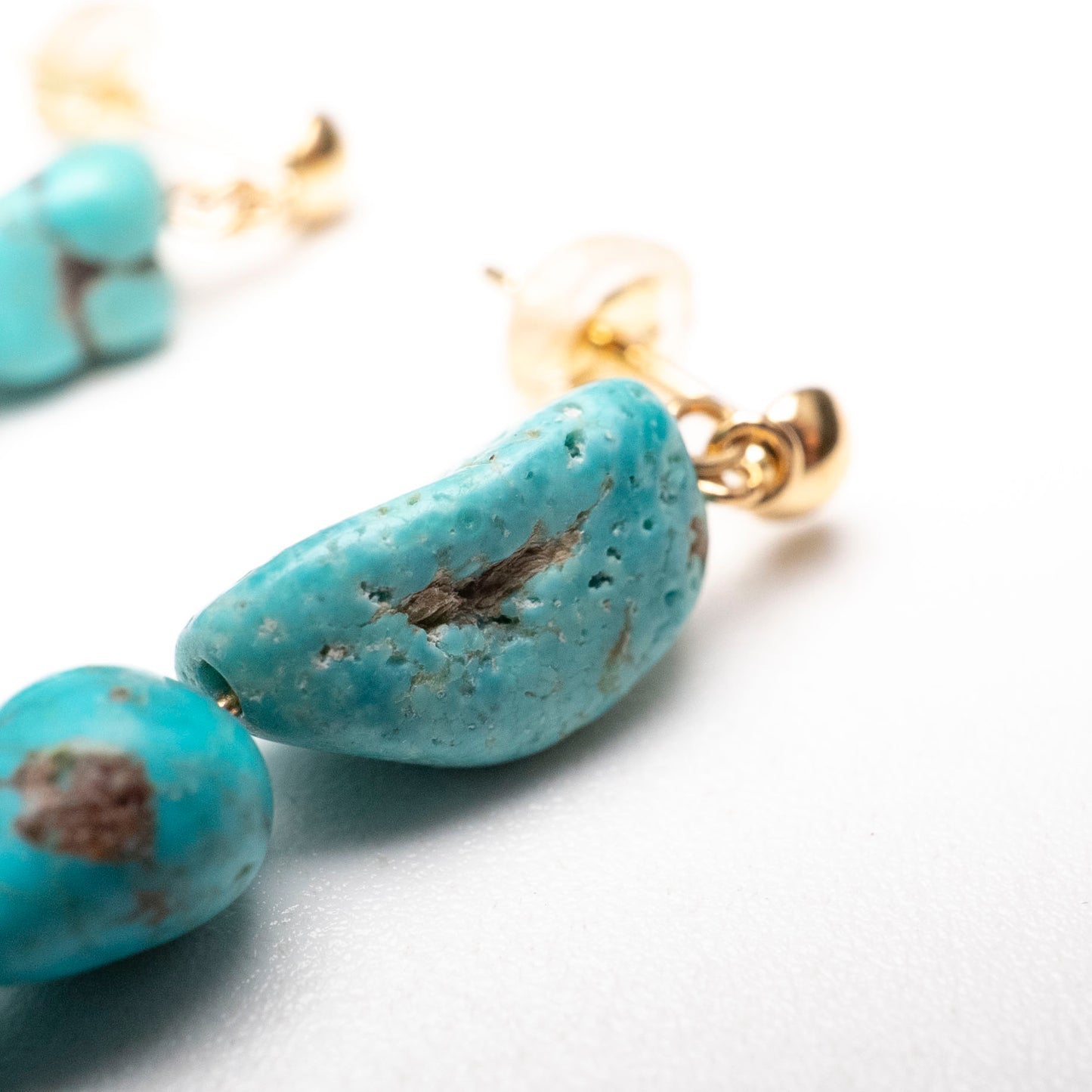 Turquoise Earrings Mucho Original 18K