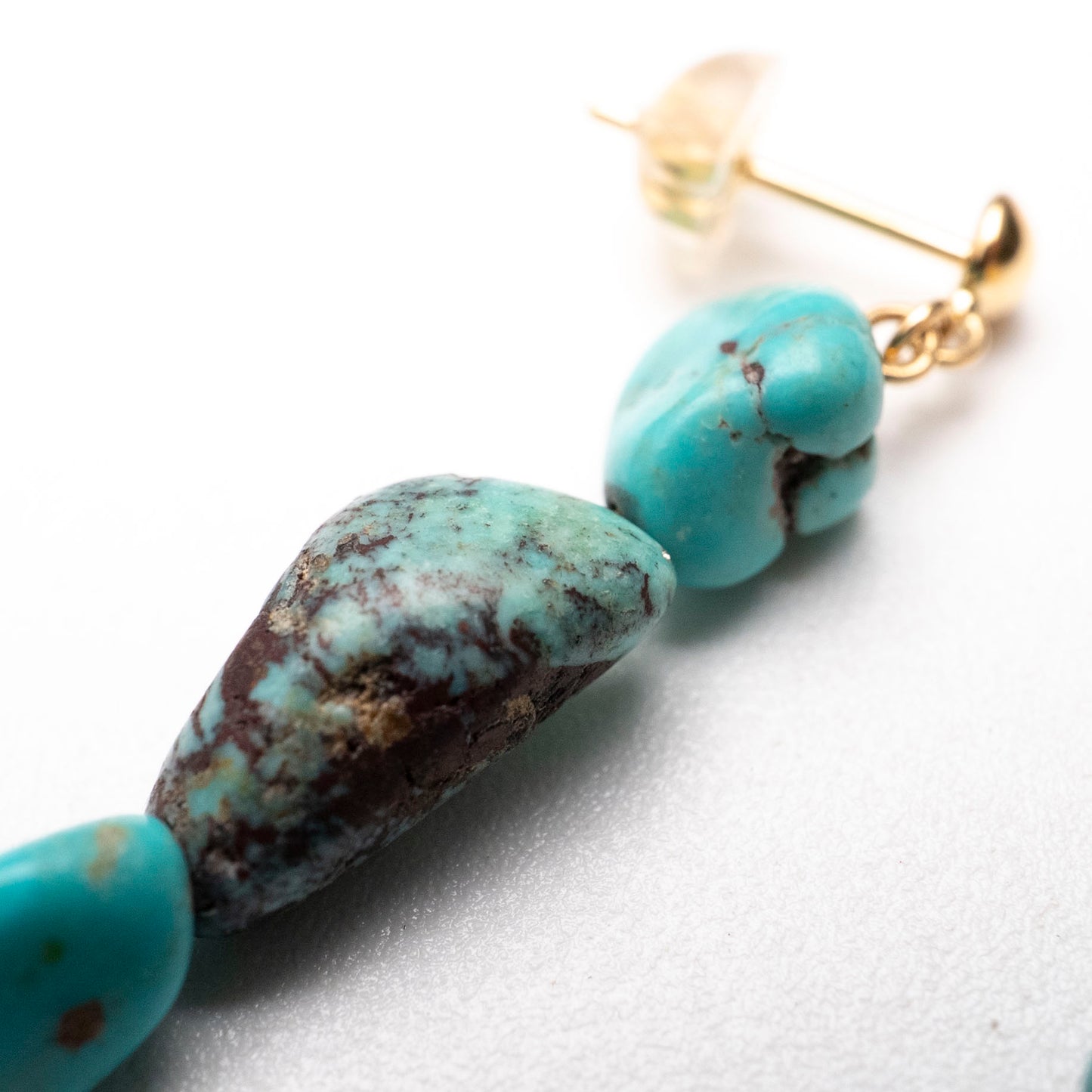 Turquoise Earrings Mucho Original 18K