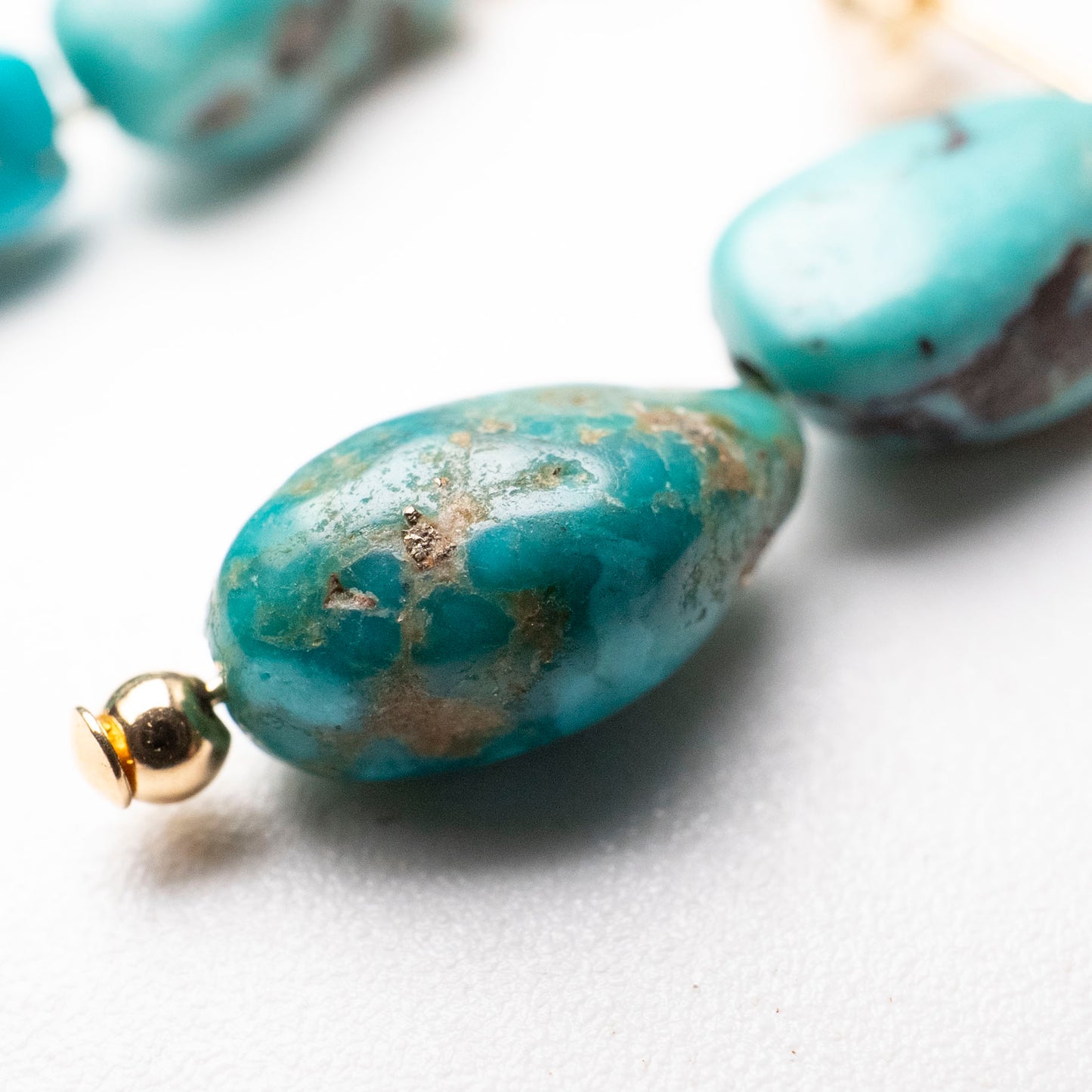 Turquoise Earrings Mucho Original 18K