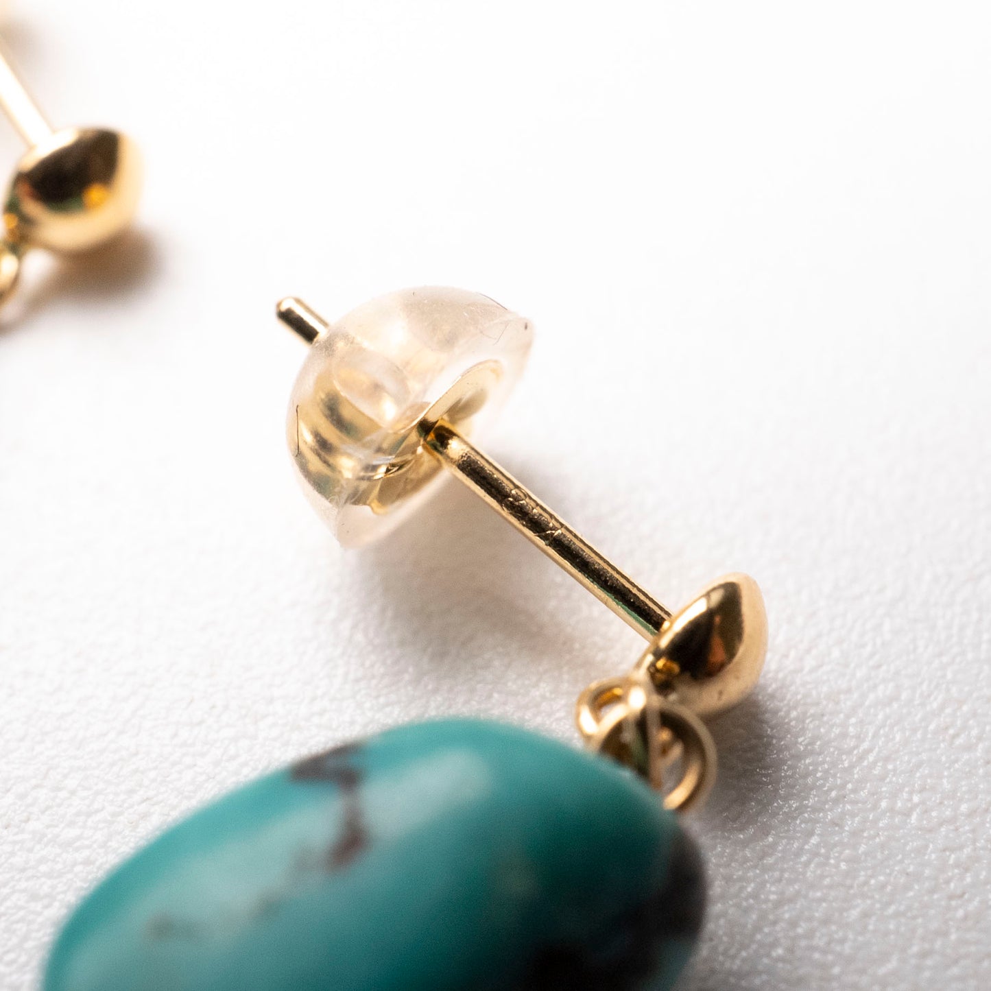 Turquoise Earrings Mucho Original 18K