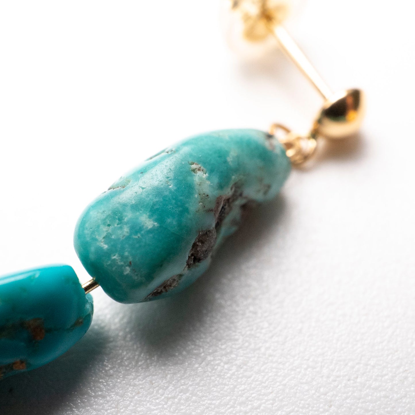 Turquoise Earrings Mucho Original 18K