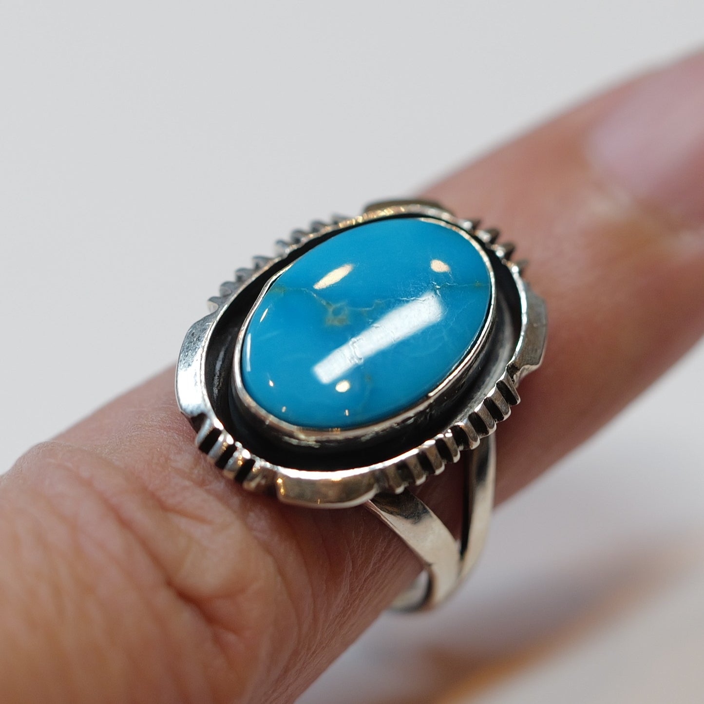 Turquoise Ring Silver 指輪 希少 アルメニアンターコイズ ナバホ 11号