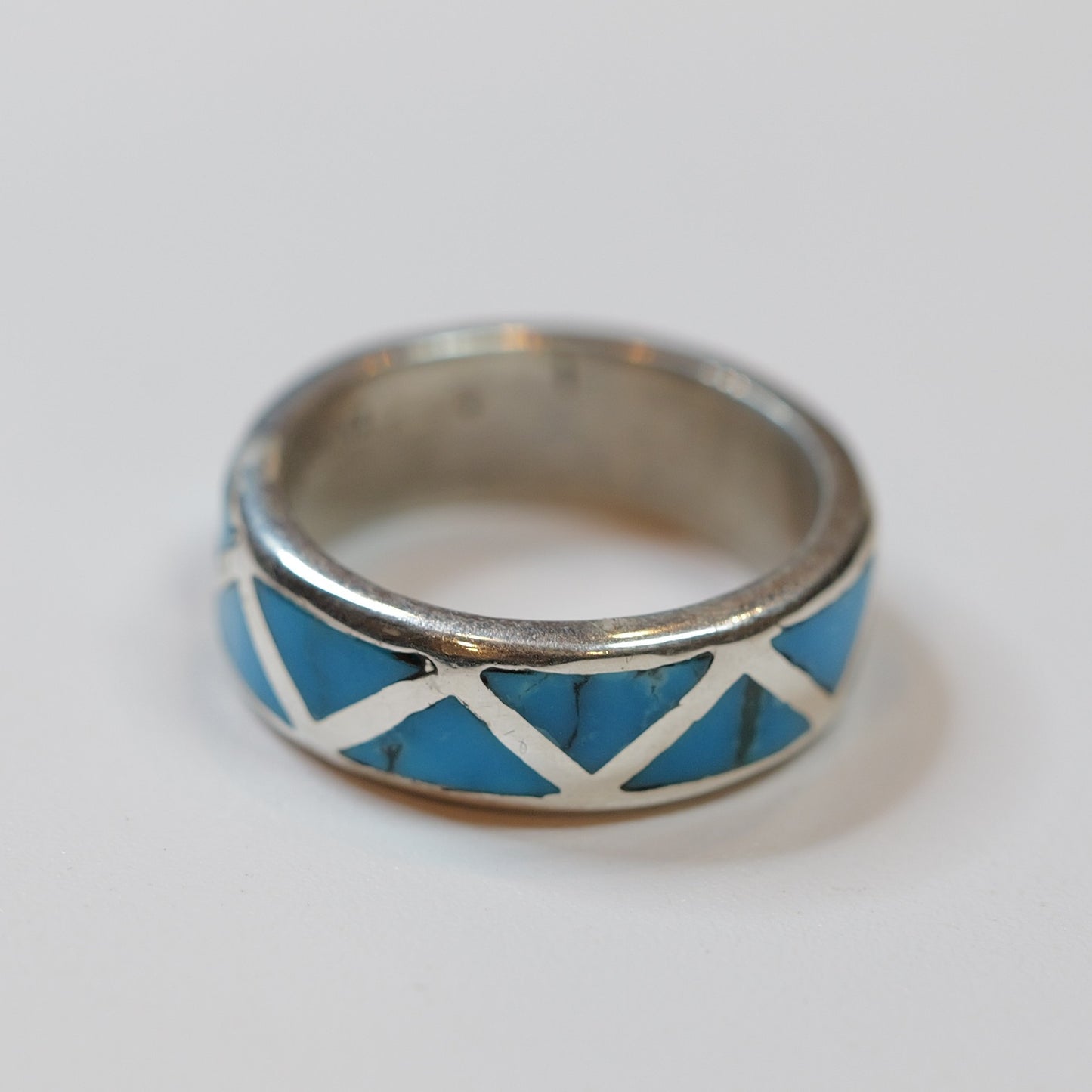 Turquoise Ring ズニ シルバーリング  21.5号