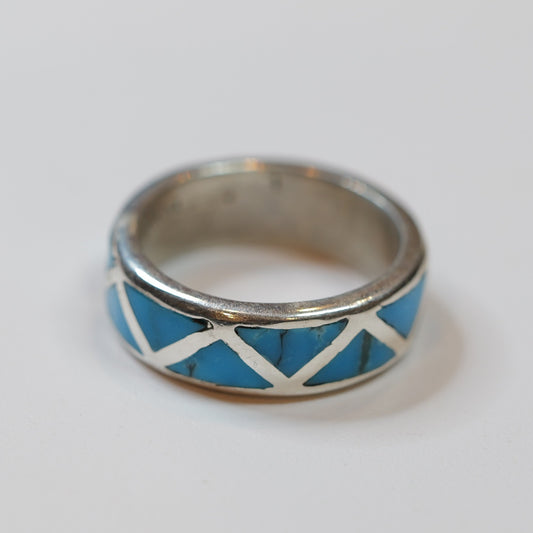 Turquoise Ring ズニ シルバーリング  21.5号