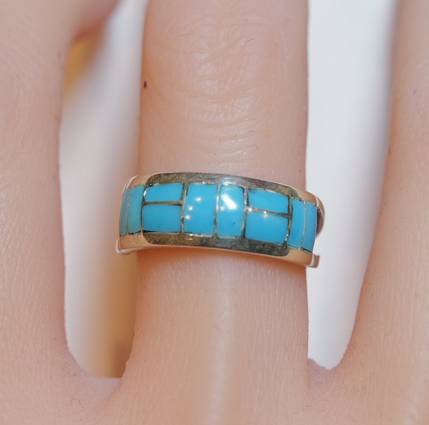 Turquoise Ring ズニ スリーピングビューティー リング 18.5号