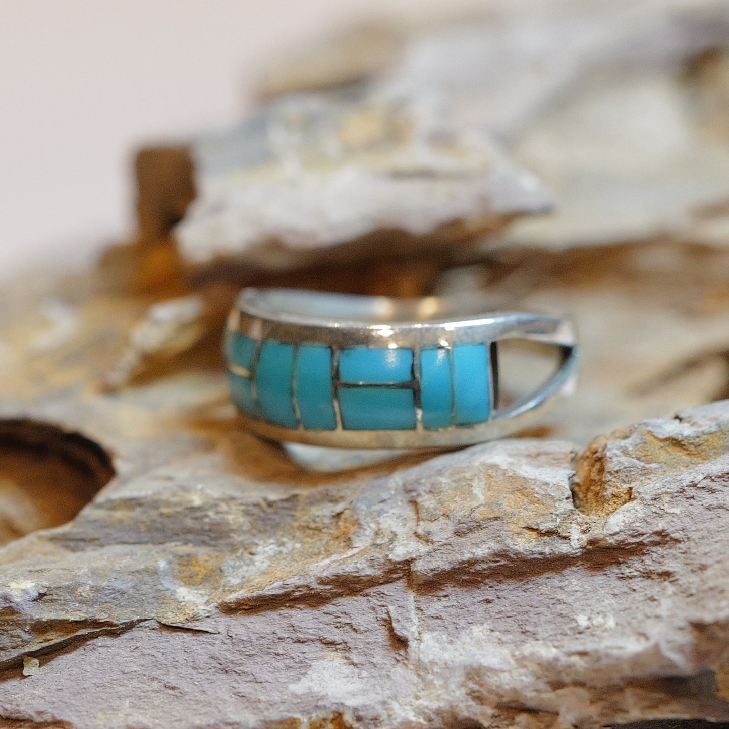 Turquoise Ring ズニ スリーピングビューティー リング 18.5号