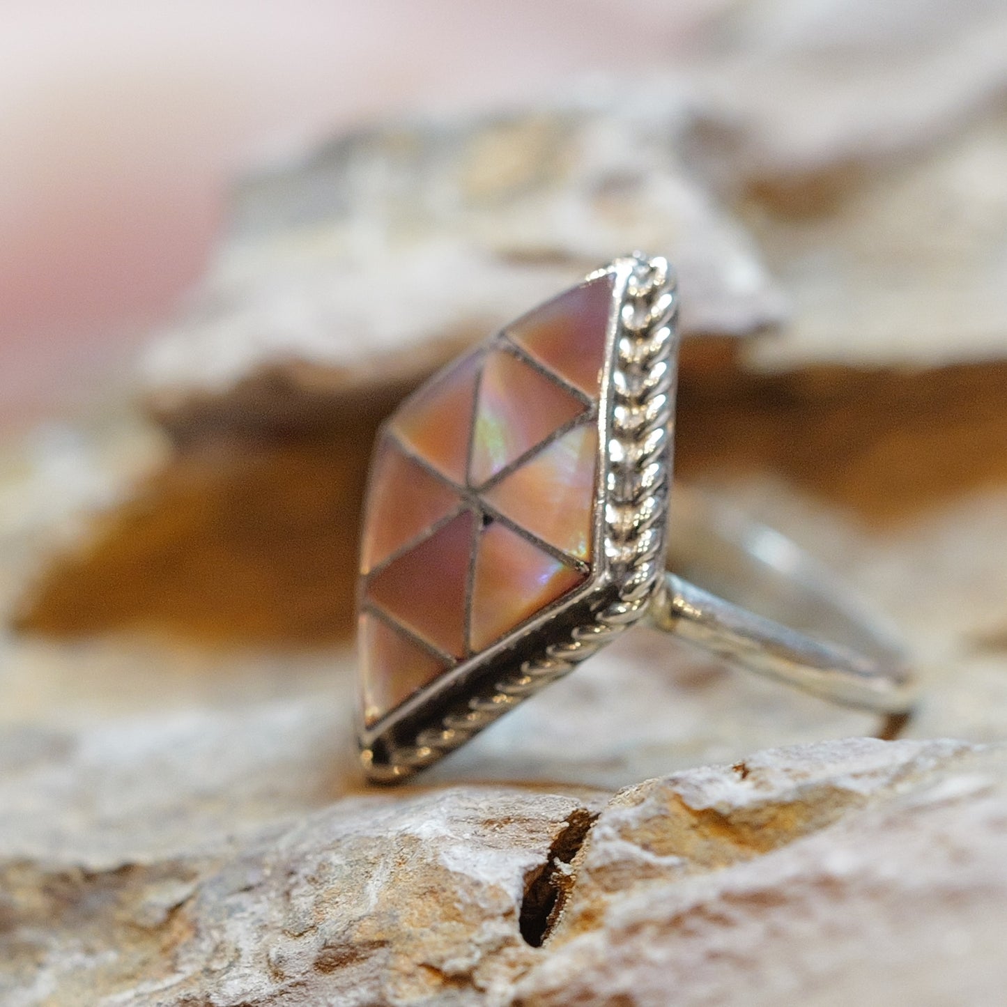 Shell Ring  Diamond Shape シェル リング 16号