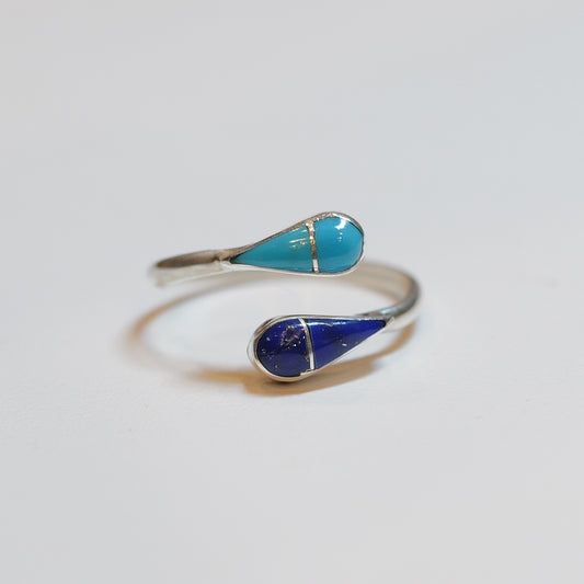 Zuni Lapis Lazuli & Turquoise Ring ズニ族 ラピスラズリ ターコイズ リング