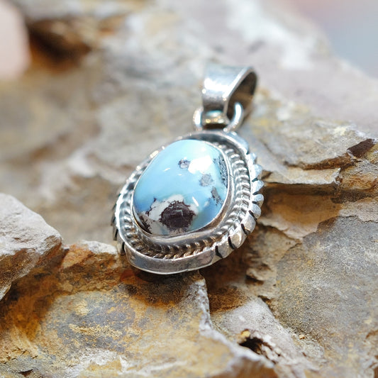 Navajo Golden Hill Turquoise Pendant　ナバホ族 ゴールデンヒルターコイズ ペンダント