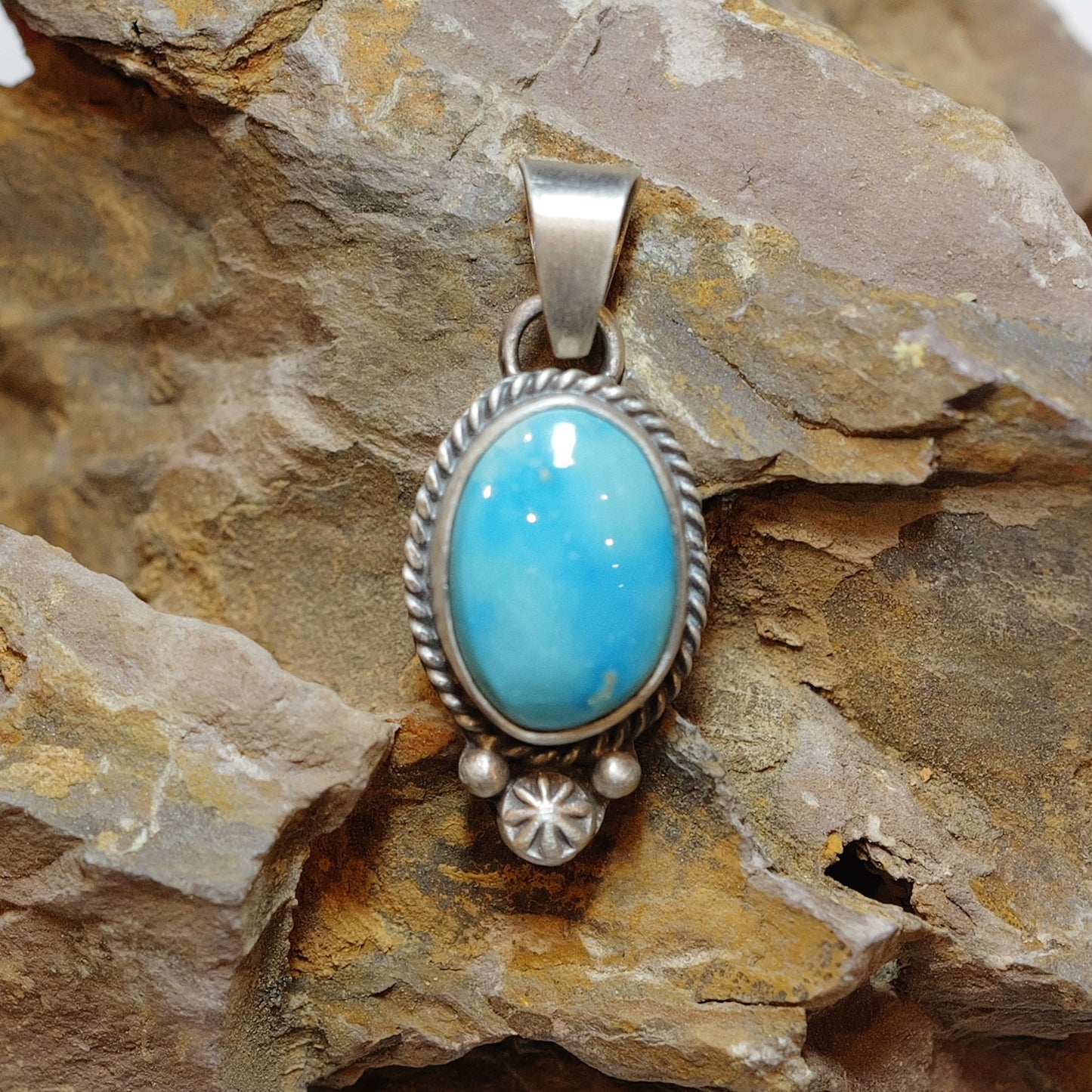 Sonoran Mountain Turquoise Pendant ソノラン ターコイズ シルバーペンダント