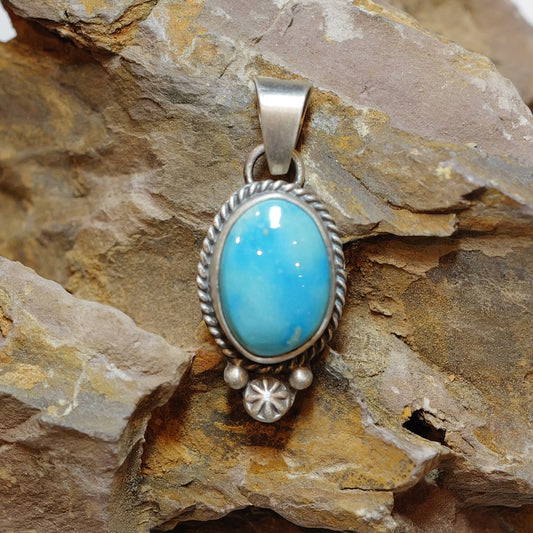 Sonoran Mountain Turquoise Pendant ソノラン ターコイズ シルバーペンダント