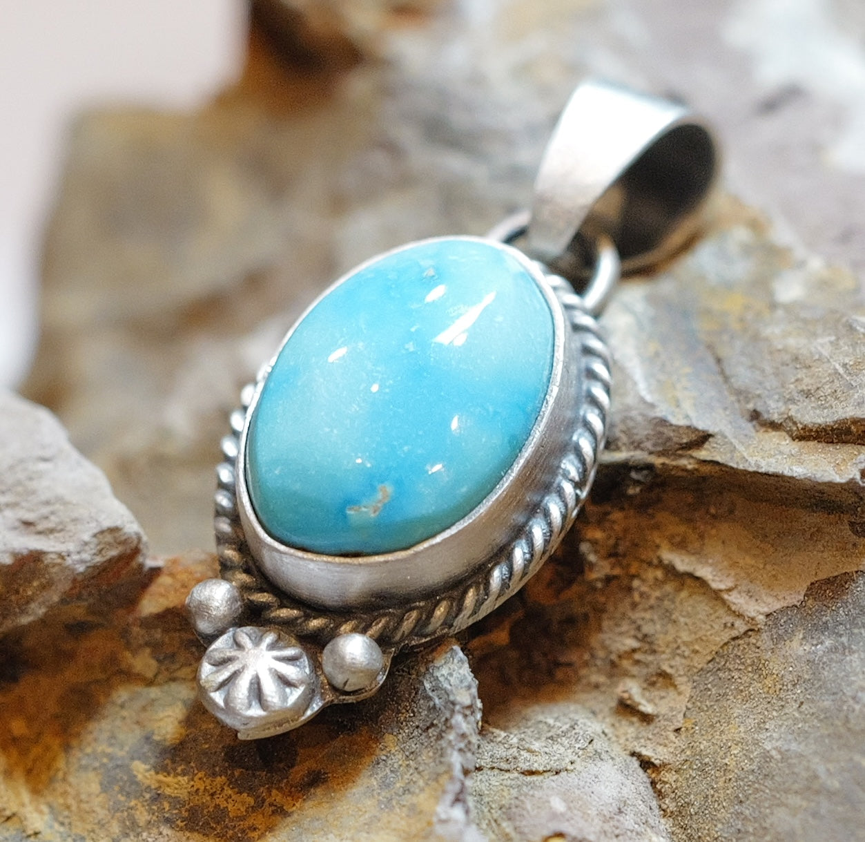 Sonoran Mountain Turquoise Pendant ソノラン ターコイズ シルバーペンダント