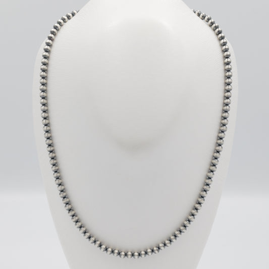 Silver Beads Necklace  ナバホパール ネックレス