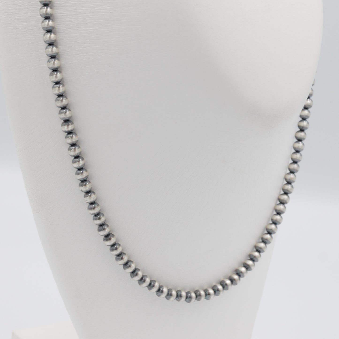 Silver Beads Necklace  ナバホパール ネックレス