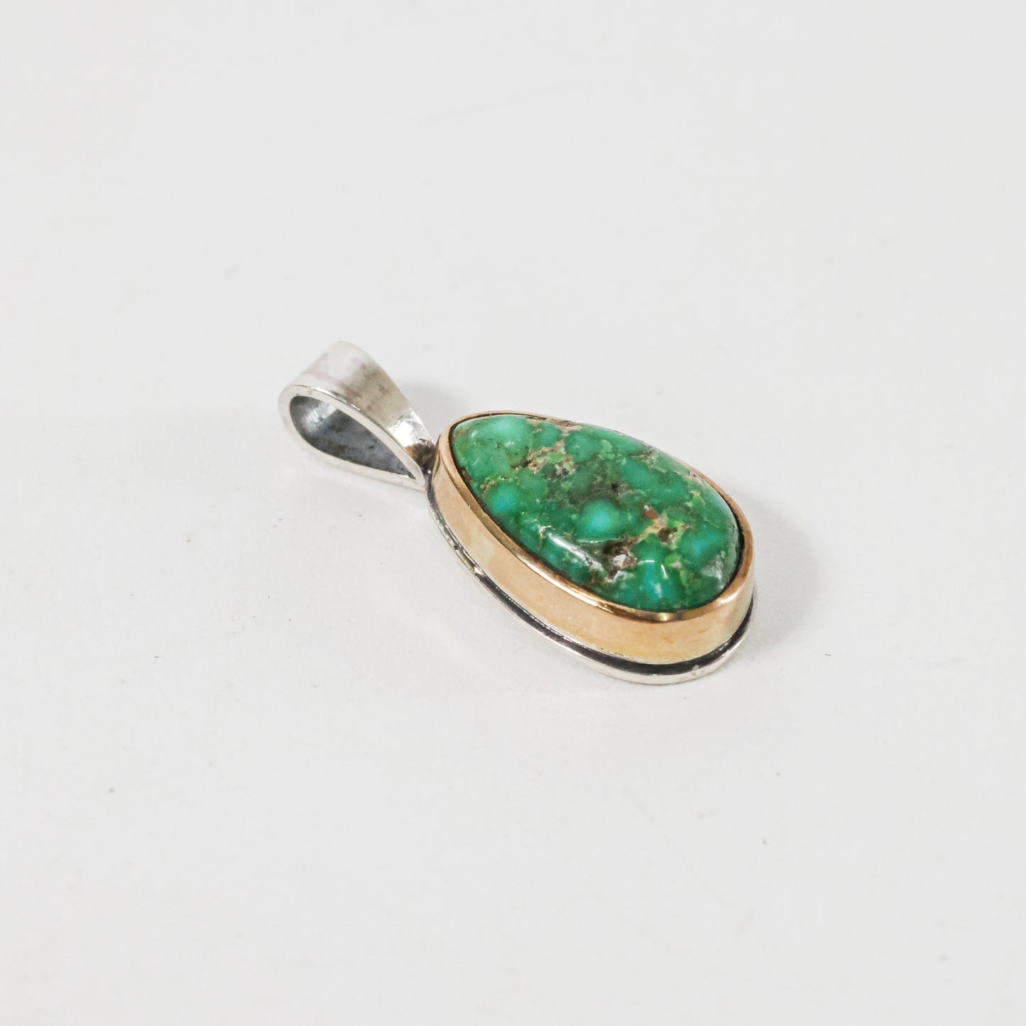 Turquoise Pendant Royston Mucho Original 18K Gold