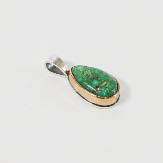 Turquoise Pendant Royston Mucho Original 18K Gold