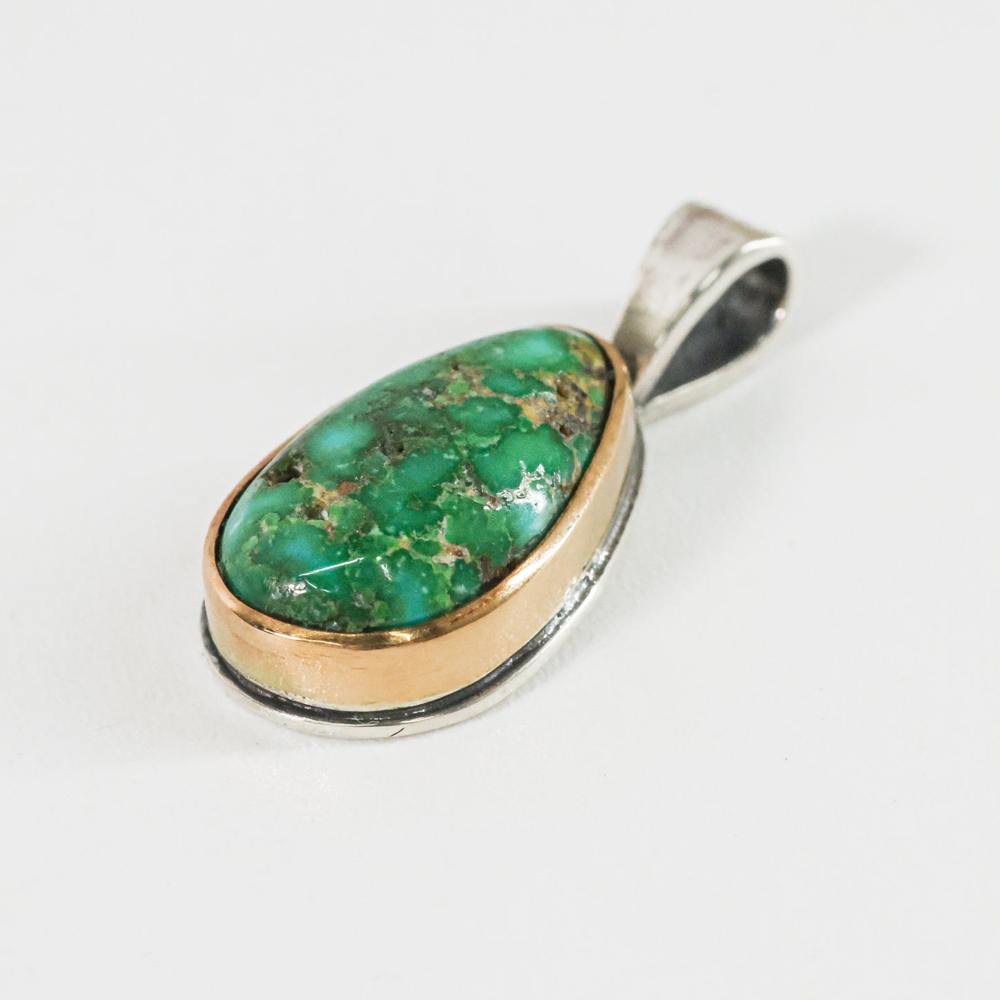 Turquoise Pendant Royston Mucho Original 18K Gold
