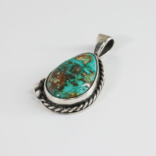 Turquoise Pendant Royston Mucho Original 18K Gold