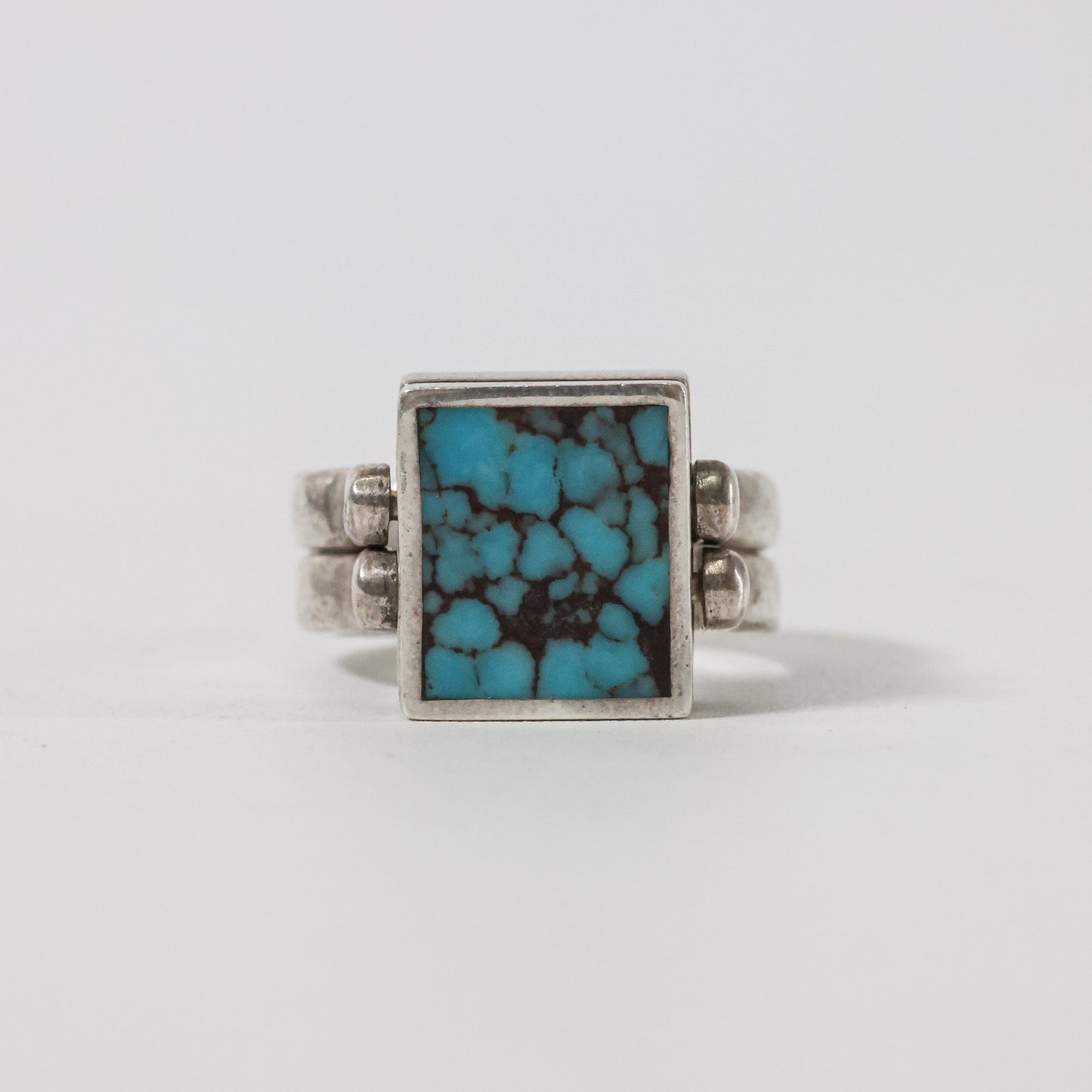 Turquoise White Buffalo Reversible Ring Navajo