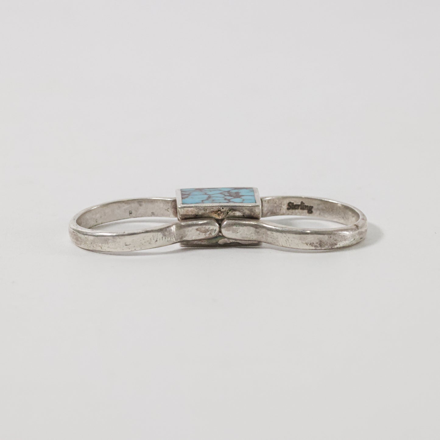 Turquoise White Buffalo Reversible Ring Navajo