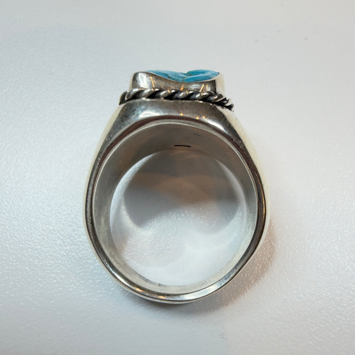 Turquoise Ring Royston Silver Mucho Original リング ロイストン鉱山 オリジナル制作 18号